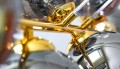 Lampa wisząca 3-punktowa MILO GRAFIT GOLD #1216