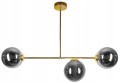 Lampa wisząca 3-punktowa MILO GRAFIT GOLD #1216