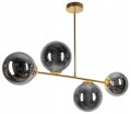Lampa wisząca 4-punktowa MILO GRAFIT GOLD #1217