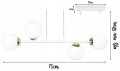 Lampa wisząca 4-punktowa MILO WHITE GOLD #1302