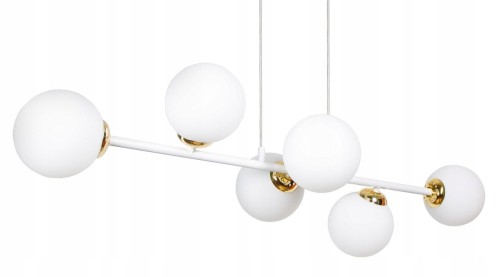 Lampa wisząca 6-punktowa MILO WHITE GOLD #1303
