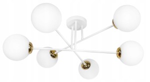 Lampa sufitowa 6-punktowa MILO WHITE GOLD #1306