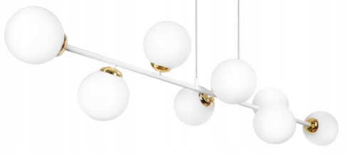 Lampa wisząca 8-punktowa MILO WHITE GOLD #1304