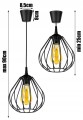 Lampa sufitowa zwis druciak #989