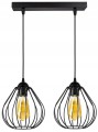 Lampa sufitowa wisząca 2-pkt druciak #990