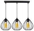 Lampa sufitowa wisząca 3-pkt druciak #991