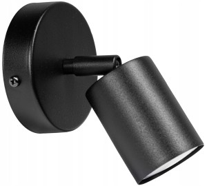 Lampa sufitowa reflektor TUBA LOFT BLACK 1-pkt #1157