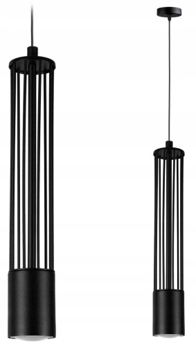 Lampa wisząca 1-punktowa TUBA LOFT BLACK #1162