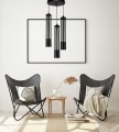 Lampa wisząca 3-punktowa TUBA LOFT BLACK #1165