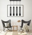 Lampa wisząca 4-punktowa TUBA LOFT BLACK #1166