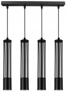Lampa wisząca 4-punktowa TUBA LOFT BLACK #1166