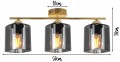 Lampa sufitowa GRAFIT GOLD 3 #1231