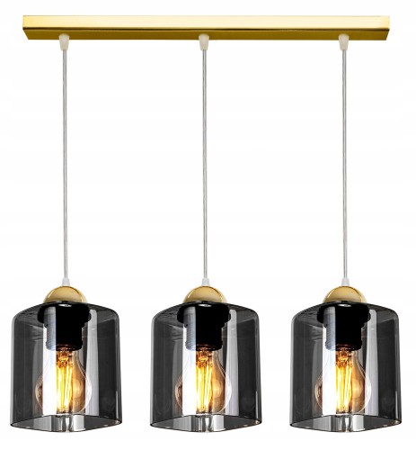 Lampa wisząca GRAFIT GOLD 3 #1229