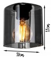 Lampa wisząca GRAFIT GOLD #1227