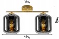 Lampa sufitowa 2-pkt GOLD 2 #1223