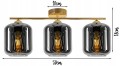 Lampa sufitowa listwa 3-pkt GOLD #1224