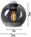 Lampa sufitowa 6-punktowa MILO GRAFIT CHROM #1255