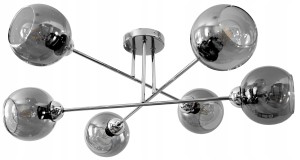 Lampa sufitowa 6-punktowa MILO GRAFIT CHROM #1255