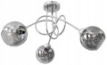 Żyrandol CHROM 3 kulka szklana GRAFIT #1256