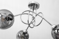 Żyrandol CHROM 3 kulka szklana GRAFIT #1256