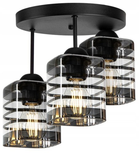 Nowoczesna Lampa na plafonie Szklana Klosze #885