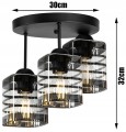 Nowoczesna Lampa na plafonie Szklana Klosze #885