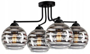 Żyrandol Szklana Klosze PASKI #719