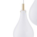 Nowoczesna lampa plafon OAKLAND BIAŁY GOLD 6104 ARGON