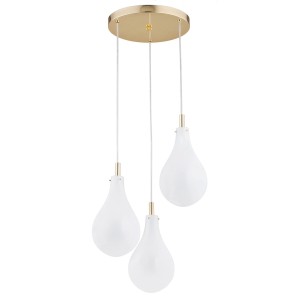Nowoczesna lampa plafon OAKLAND BIAŁY GOLD 6104 ARGON