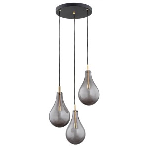 Nowoczesna lampa plafon OAKLAND GRAFIT GOLD 6105 ARGON