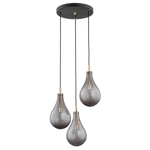 Nowoczesna lampa plafon OAKLAND GRAFIT GOLD 6105 ARGON