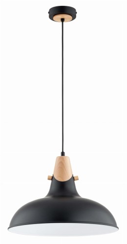 Lampa wisząca industrialna SOLO czarna