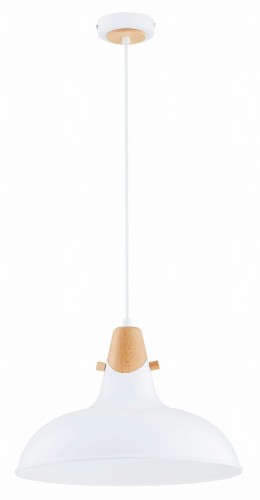 Lampa wisząca industrialna SOLO biała