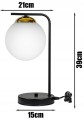 Lampa stołowa/biurkowa MILO BLACK GOLD #1092  