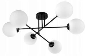 Plafon szklane kule MILO BLACK #1033