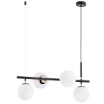 Lampa wisząca 4-punktowa FIORE czarny/złoty
