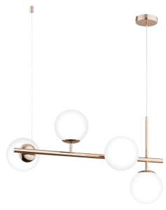 Lampa wisząca 4-punktowa VINCI WHITE GOLD