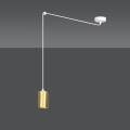 Lampa wisząca TRAKER 1 WHITE/GOLD