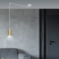 Lampa wisząca TRAKER 1 WHITE/GOLD