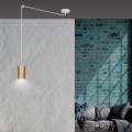 Lampa wisząca TRAKER 1 WHITE/GOLD