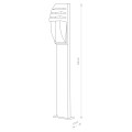Lampa zewnętrzna stojąca MISTRAL grafitowy