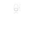 CLARK BLACK LAMPA SUFITOWA 2