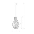 Lampa wisząca ze sklejki IKA A