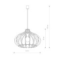 Lampa wisząca ze sklejki IKA D