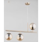 Lampa wisząca 3-punktowa ABAKUS GOLD złoty