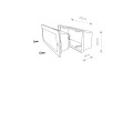 Lampa podtynkowa elewacyjna/tarasowa INA IP65 grafitowy