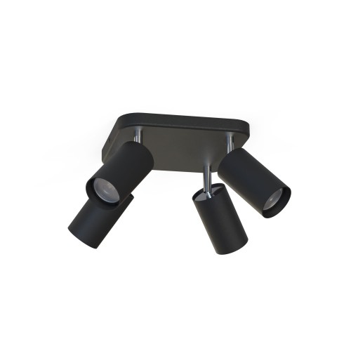 Lampa sufitowa 4-punktowa EYE SPOT czarny