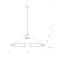 Lampa wisząca industrialna GARRET M czekoladowy/miedź
