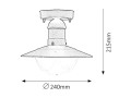 VIBE TOPAZ LAMPA WISZĄCA 1  300