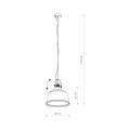 Lampa wisząca industrialna AMALFI L złoty